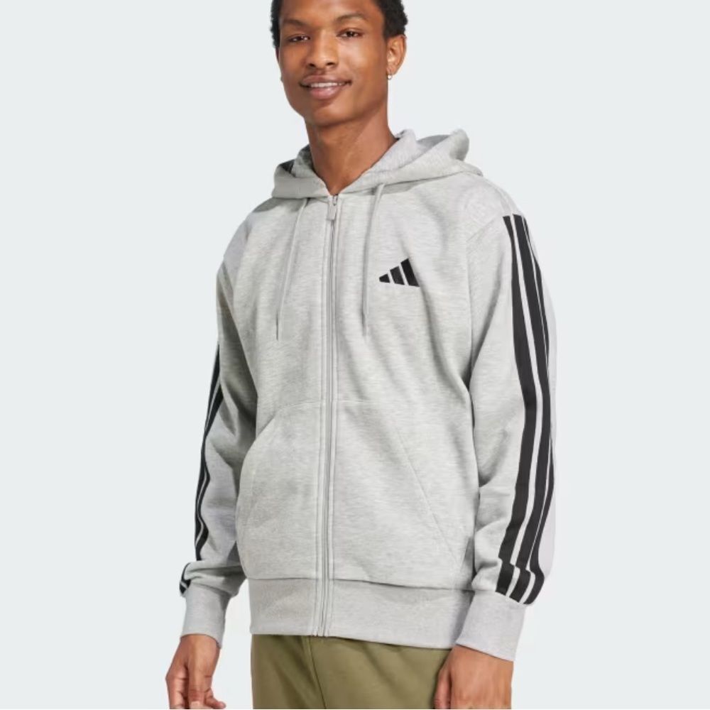 ADIDAS - ESSENTIALS 3-STRIPES FLEECE HOODIE